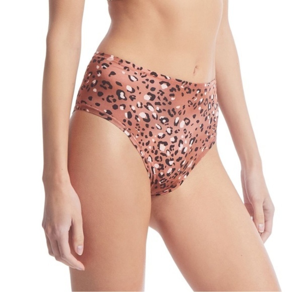 NWT Hanky Panky Leopard Print Hi Rise Thong Panty XS/S XL/XXL Modal Cotton